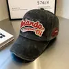 Gorra Lavada con Letra Transfronteriza para Hombre Gorra de Camionero Retro Europea y Americana Protector Solar Exterior Copete Profundo Sombrero Pequeño que Muestra la Cara para Mujer