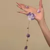 Lindo Colar de Flor Roxa 2025 Novo Nicho Design Único de Alta Qualidade Corrente para Clavícula de Viagem Férias