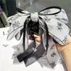 Francês Suave Super Fada Floral Bow Ribbon Pequeno Grab Clip High-end Cabeça Cabelo Tubarão Clipe Acessórios para o Cabelo