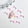 Novo Estilo Estilo Desejo Puro Mini Laço Joias para Unhas Estilo Desejo Puro Laço Pequeno Fofo Decoração de Unhas em Resina DIY