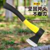 Hacha de Montaña Forjada de Acero al Manganeso Personalizada para Exteriores, Hacha para Leña Doméstica, Mango de Goma de Fibra Plástica, Hacha de Jardín para Fuego