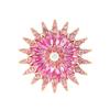 Nueva Moda Francesa Exquisito Broche de Girasol Artesanía Pesada Temperamento Elegante Broche para Mujer Accesorios de Vestimenta Venta al por Mayor