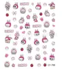Adesivos de Decalque para Unhas Vestíveis Panda Joaninha Sete Estrelas Tartaruga Coleção Fofa Grade Cheia Fofa Adesivos de Arte para Unhas DIY