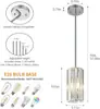 Lámpara colgante minimalista negra de estilo americano moderno, de cristal, para mesa de isla, comedor, vestíbulo de una sola cabeza, dormitorio, mesita de noche