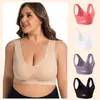 Sujetador Deportivo de Malla Transpirable Hueco de Talla Grande Más Vendido Transfronterizo Yoga Deporte Correr Sin Aros Push-Up Ropa Interior para Mujeres