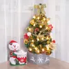 Criptografia de desktop árvore de Natal Dourado vermelho não solta pó Natal mini pacote decoração de recepção diy pequena decoração