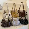 Bolso de hombro para mujer, nuevo y elegante, de gran capacidad, para el día a día, bolso tote retro casual simple de primavera