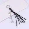 Moda Coreana Versátil Moda Personalizada Chaveiro de Estrela do Mar e Concha Acessórios Requintados de Estilo Marinho para Pendurar em Carro e Bolsa