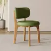 Silla Nórdica Moderna Minimalista para el Hogar de Madera Maciza Silla con Respaldo de Diseño Italiano de Lujo Ligero Silla de Comedor para Apartamento Pequeño