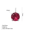Nuevo Colgante Geométrico Redondo de Circonia Incrustada con Doce Piedras de Nacimiento Coloridas 6*6mm Colgante Sencillo Exquisitos Accesorios DIY