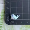 Mini Ballena Pequeña Delfín Cangrejo Vida Marina Resina Accesorios Pasador Llavero Caja de Almacenamiento para Papelería Decoración