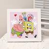 Animación de Dibujos Animados Nueva Pintura de Diamantes Kuromi DIY Juguetes de Pintura de Diamantes Hechos a Mano para Niños con Marco de Fotos Mesa Regalo