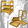 Prateleira de Armazenamento de Bambu, Prateleira de Armazenamento Multicamadas, Estante de Livros de Bambu de Chão para Sala de Estar, Pequena Estante para Chá sob a Mesa