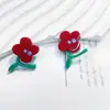Ilustrações Fofas de Flores Pequenas Tridimensionais, Flores Pequenas Infantis, Acessórios de Aplicação em Acrílico, Materiais para Brincos Artesanais DIY Atacado