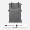 Camiseta sin mangas de algodón de alta calidad estilo workwear americano para mujer, adecuada tanto para llevar sola como debajo de otra prenda, que cubre los laterales del busto, tirantes anchos, estilo puro y seductor
