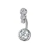 Piercing de umbigo transfronteiriço de aço inoxidável conjunto básico de 5 peças de zircônia piercing simples de umbigo quatro garras joias para piercing atacado