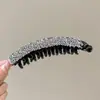 Herramienta de Fijación para Cola de Caballo Alta Plisada de Malla Pinza de Garra para Mujeres, Pinza Banana para la Parte Posterior de la Cabeza, Pinza Vertical, Pasador Accesorio para el Cabello