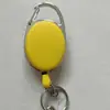 Oval para Exterior Cor Sólida Cor Sólida Fivela de Puxar Fácil Fivela Retrátil de Puxar Fácil Cabo de Aço para Puxar Fivela para Crachá Chaveiro Retrátil