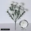 Venta al por mayor del fabricante 10 Claveles Flores Artificiales Día de la Madre Día del Maestro Ramo Artificial Flores de Seda Flores Artificiales de Plástico