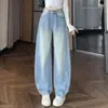 Jeans de Pierna Curva Ajustados de Cintura Alta con Efecto Plisado, Nuevos, Versátiles, Estilo Retro Americano para el Verano 2026