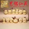 Yiming Xianyuan Madera de Ciprés Chino Colgante Artesanía Creativa Llavero Tallado en Boj Colgante del Zodiaco