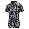 Grande estoque de camisa de lapela com flor da moda 2023 tamanho 7XL camisa tamanho grande camisa de praia manga curta