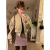 Enviado Corea moda ins versátil chaqueta de béisbol abrigo mujer otoño nuevo holgado adelgazante chaqueta 26100