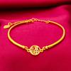 Vietnam oro Pulsera de la suerte para mujer pulsera joyería al vacío joyería al por mayor pulsera de la suerte oro para mujer