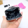 Suministro Transfronterizo Bolsa con Pinza de 3 Pulgadas Color Sólido Hebilla de Tela Billetera para Monedas Mini Bolsa para Monedas Bolsa para Joyas