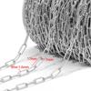 Corrente lateral de aço inoxidável com corrente cruzada, faça você mesmo, corrente de fio banhada a ouro 18k, acessórios de colar de joias da moda europeia e americana