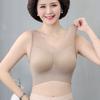 Talla Grande 40-130kg Sujetador para Mujeres de Mediana Edad y Mayores para Gordas mm Sin Aros con Almohadilla para el Pecho Estilo Chaleco Íntimos de Madre
