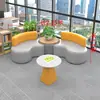 Sofá, mesa de café para área de descanso y recepción de salón de belleza creativo, oficina, institución de capacitación, jardín de infantes, sofá de forma especial