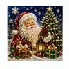 Pintura de Diamante com Pérolas de Natal 5D DIY Feito à Mão Pintura Decorativa com Strass Tema de Natal Casa Festival Pintura de Parede