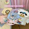 Camiseta de Manga Corta con Muñeco Estéreo Lindo Estilo Dibujos Animados Nuevo Estilo de Verano para Niños y Niñas