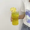 Café Retro Listras Verticais Copo para Café Americano Gelado Copo para Cold Brew Latte Copo de Vidro para Suco Vidro Resistente a Altas Temperaturas
