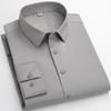[Ropa para Hombre Tallas Grandes] Camisas de Alta Elasticidad para Hombre, Camisas de Color Sólido Casual de Negocios para Jóvenes y Personas de Mediana Edad, Adecuadas para Todas las Estaciones