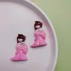 Muñeca de Estilo Étnico Nacional Nuevo Accesorios Planos de Resina Accesorios Decorativos Planos de Resina de Estilo Antiguo DIY