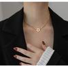 2022 nuevo collar simple de nicho de lujo ligero con flor de margarita dorada para mujer, accesorios de cadena para clavícula de verano, colgante que no se desvanece