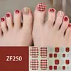 Adesivos para Unha do Pé Padrão Estéreo Zf Diamante de Imitação 3D Manicure Patch Impermeável Longa Duração Clareador Patch Completo para Unha do Pé Produto Acabado