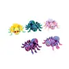 Ornamento de Aranha Multi-Olhos Transfronteiriço Impresso em 3D, Decoração de Mesa Animal Realista com Articulações Integradas Móveis, Atacado