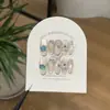Yizhi Gu [Blanco Leche y Azul Marino] Primavera/Verano Fresco Blanco Leche Estilo Francés Azul Claro Diamante Tallado Exquisito Uñas Postizas