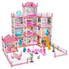 Casa de juegos infantil DIY transfronteriza, villa de princesa de lujo, juguete educativo ensamblado, regalo de cumpleaños