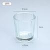 Vaso de Vidrio Transparente Grueso al por Mayor para Velas, Romántico para Interior, Redondo, Aromaterapia, Candelabro, Vaso DIY para Fragancia, Adornos Creativos