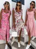 2022 comércio exterior transfronteiriço Amazon AliExpress novo vestido sexy de alças finas com fenda na cintura roupas femininas