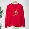 Terry pescoço redondo dragão ano novo suéter pullover plus size solto plus size masculino super macio confortável inverno e primavera