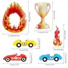 Set Transfronterizo de Inserts Decorativos para Pastel de Coche de Carreras Hot Wheels, Toppers para Pastel de Cumpleaños con Temática de Vehículo Todoterreno, Artículos para Fiesta