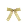 Manualidades Navideñas con Pedrería, Lazos Navideños, Decoración de Atmósfera Navideña, Lazos Brillantes Dorados y Plateados, Transfronterizo
