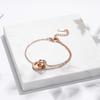 Jinhui nuevo popular brazalete de acero de titanio europeo y americano estilo ins femenino personalizado moda no se decolora brazalete anti-decoloración
