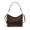 Nova bolsa casual de moda Yozzi outono de 2026, estilo vintage, bolsa para o trabalho para mulheres, grande capacidade, bolsa transversal de ombro versátil