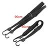 Cuerda Elástica para Casco Banda Elástica de Goma 60-90cm Cuerda de Sujeción Fija para Equipaje Correa de Motocicleta